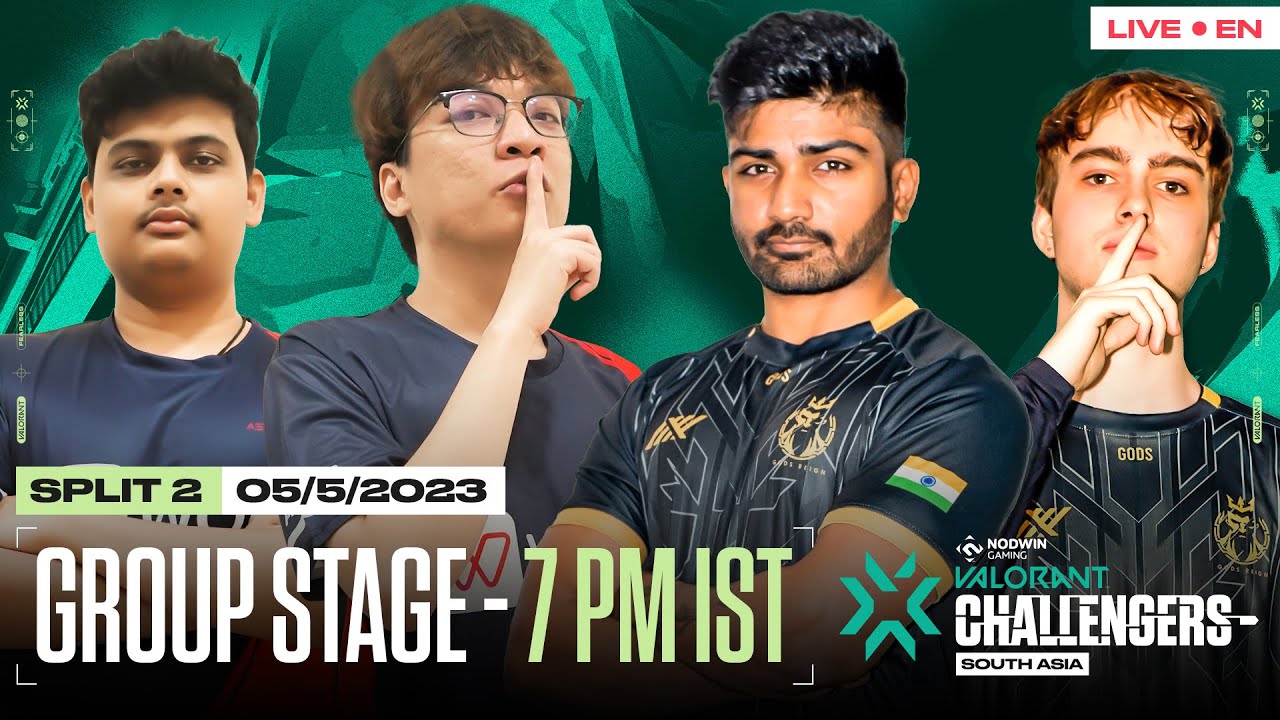 Aster Army vs Gods Reign [EN] Split 2 | NODWIN Valorant Challengers South Asia