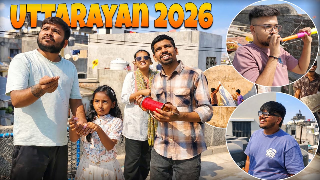 Uttarayan 2026 Vlog 🪁 | Kite Festival in Gujarat | Makar Sankranti Celebration VLOG 57