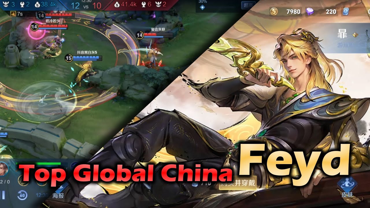 New Upcoming Hero Feyd Top Global China Gameplay | Honor of Kings