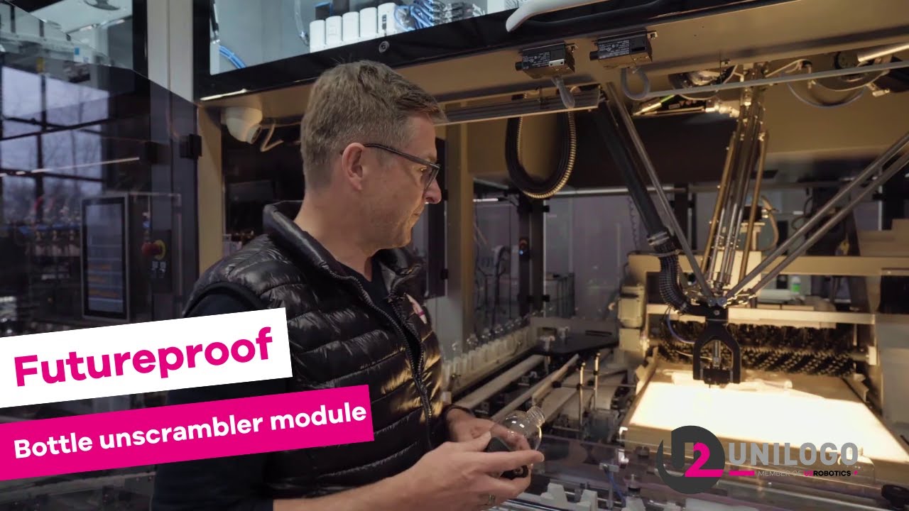 U2 Robotics - flexible line 60 ppm - bottle unscrambler module