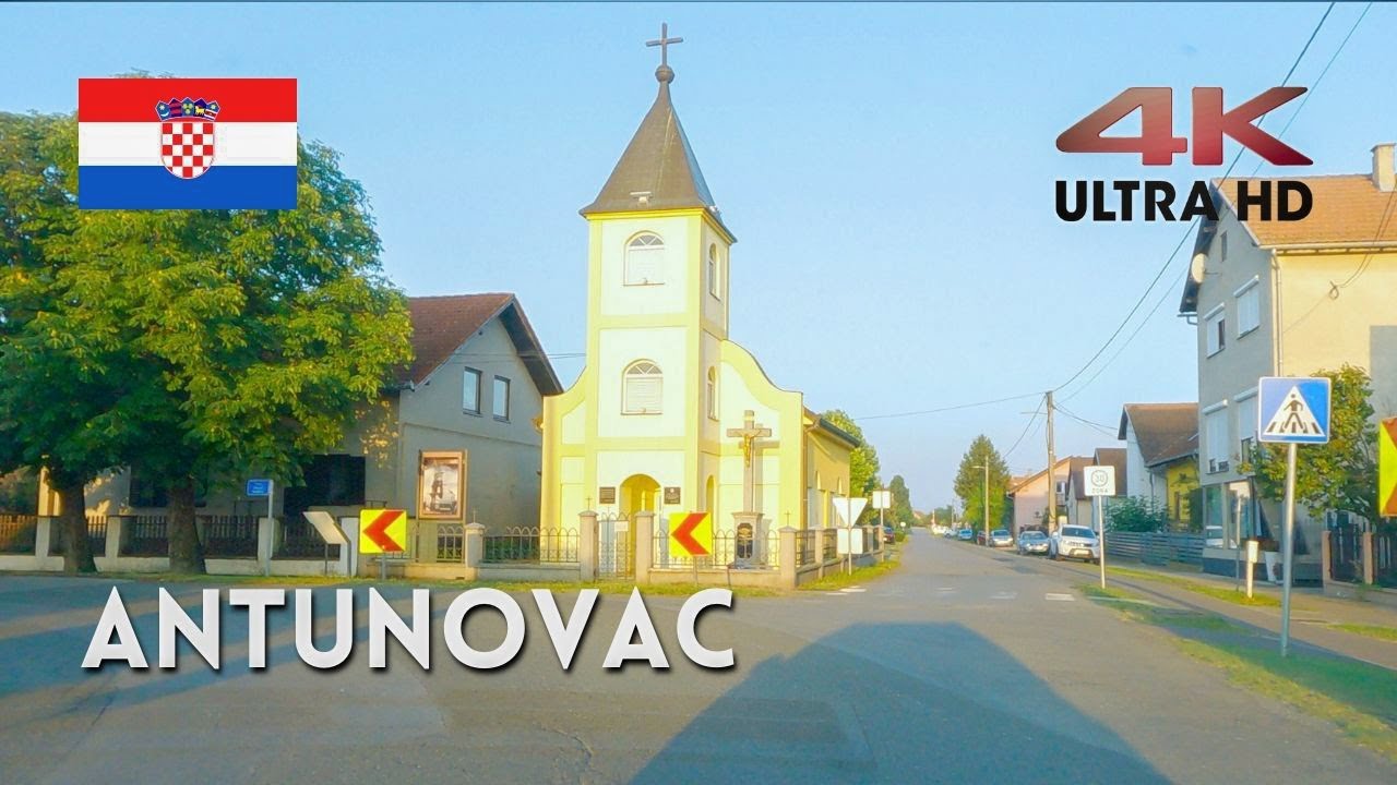 Antunovac 4K | Lagana Vožnja kroz Slavonsko Selo pored Osijeka (29. lipanj 2024)