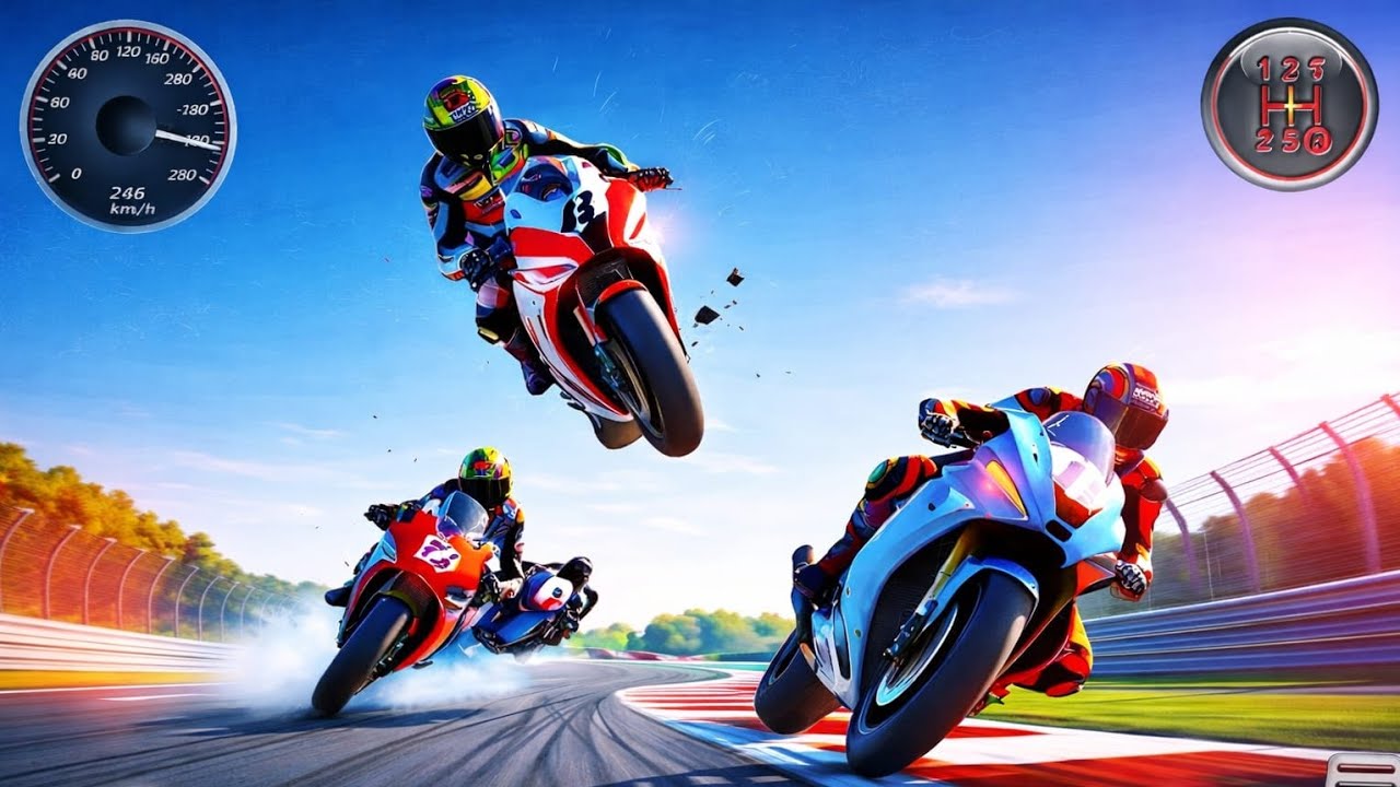 GT BIKE RACING MOTO RIDER NEW SPEED RACING 