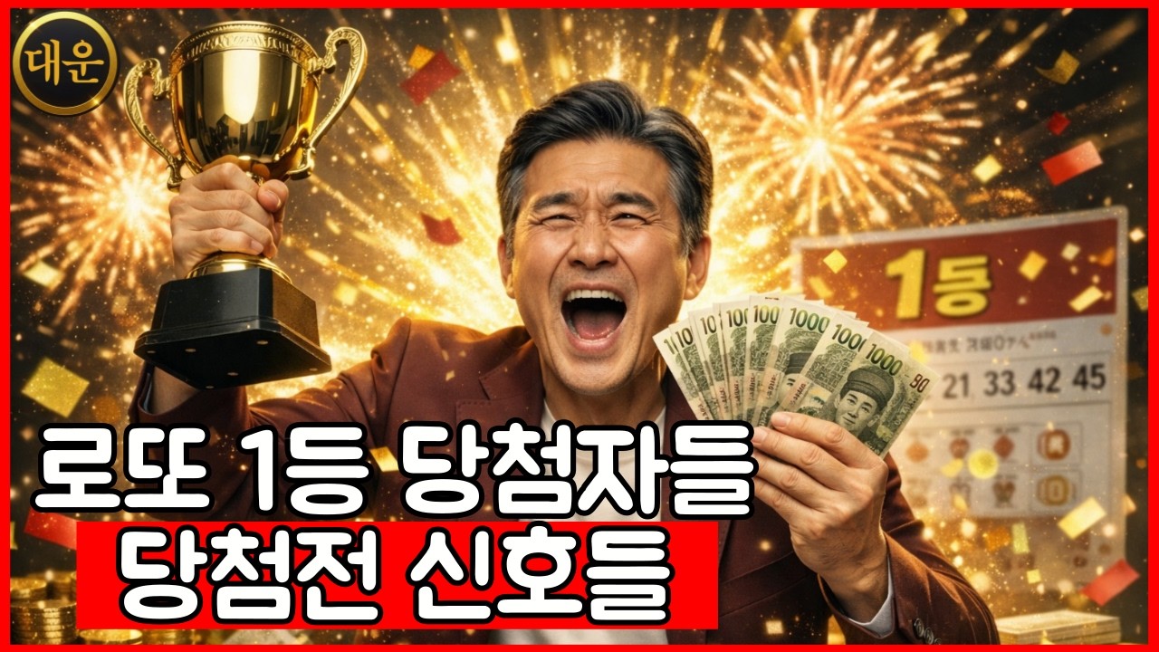 로또 1등 당첨된 사람들의 당첨 전 신호