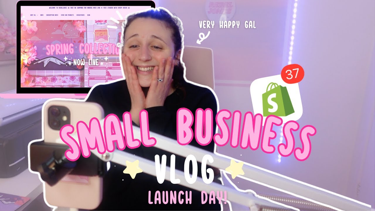 SMALL BUSINESS VLOG - LAUNCH DAY