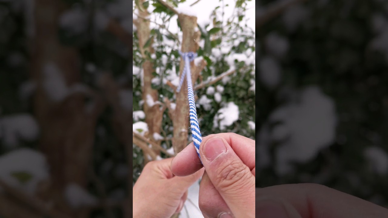 Simple and strong clothes drying rope knot tips, practical rope knot tips 