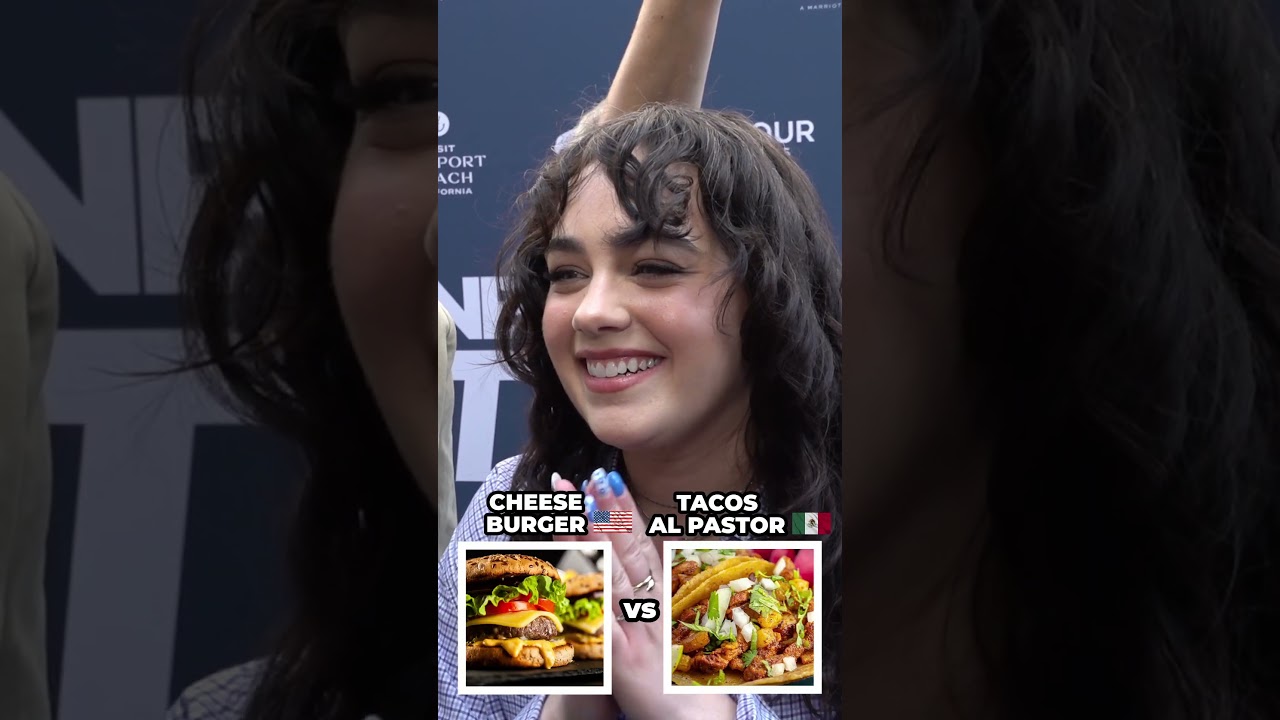 Mary Mouser from Cobra Kai picks her favorite food on the red carpet 📸(P.2) #marymouser #cobrakai