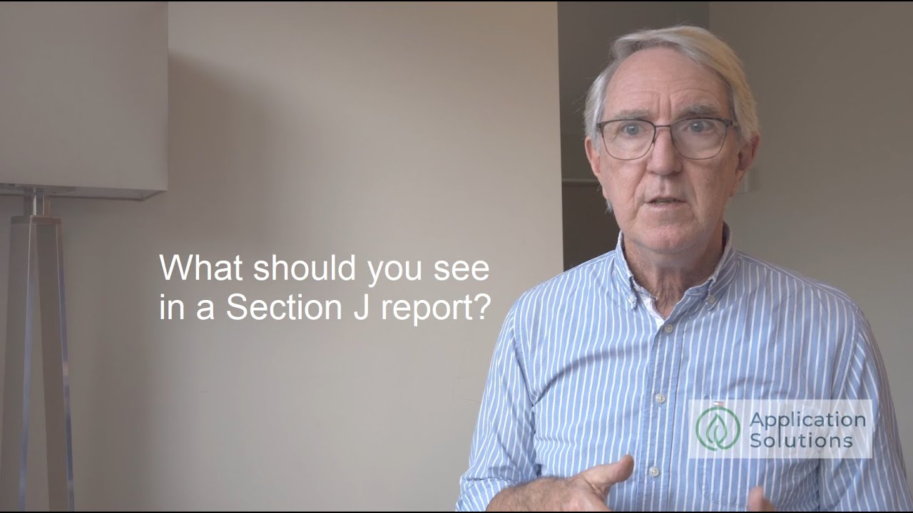 Section J of the building code - What's in a Section J Report