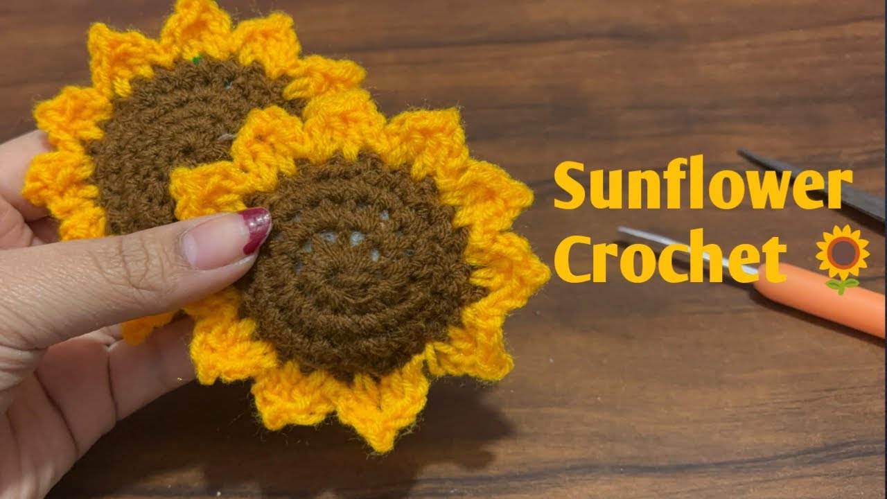 How To Make Crochet Sunflower 🌻? Crochet Sunflower Kaise Banaye ? 