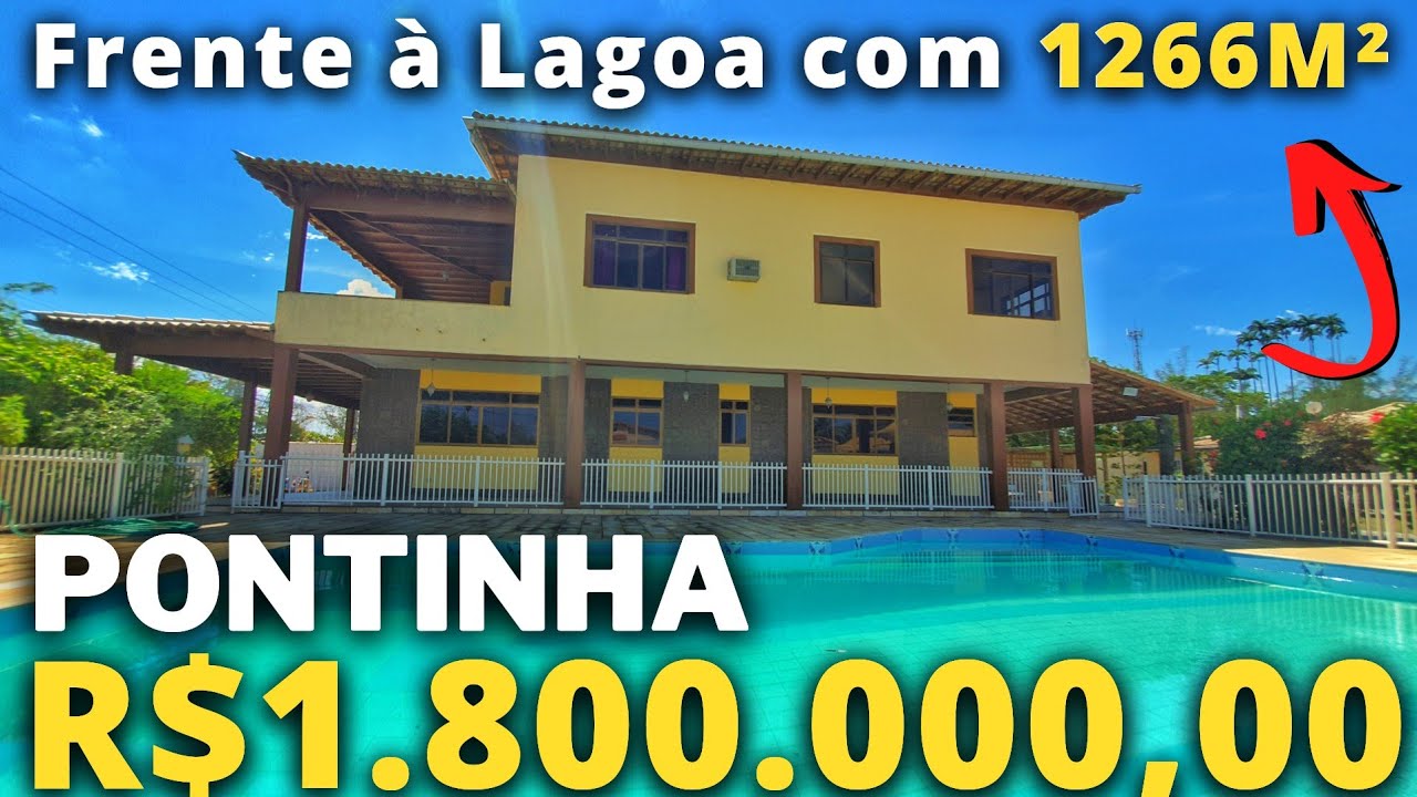 BEIRA DA LAGOA! OPORTUNIDADE DE INVESTIMENTO E MORADIA! - PONTINHA - ARARUAMA - RJ