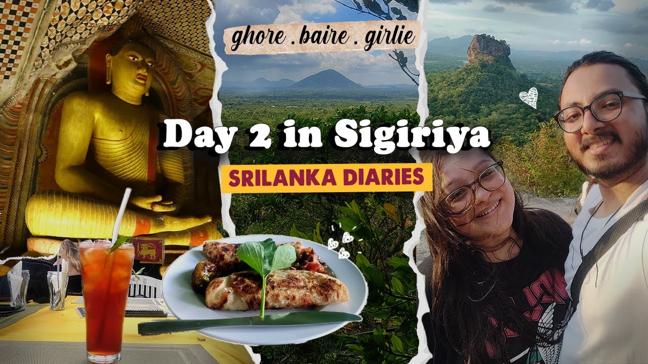 Sigiriya Travel Vlog in Bengali | Dambulla Caves & Pidurangala Rock Sunset | Sri Lanka Day 2 🇱🇰