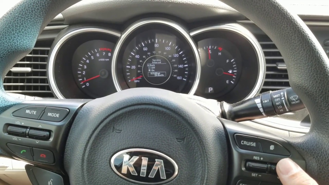 Kia Opima Service Required Reset
