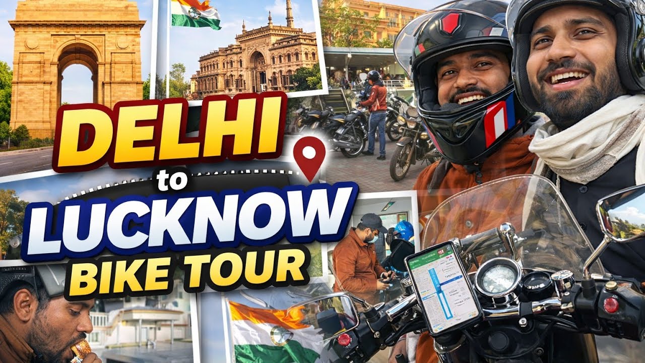 Delhi to Lucknow by Bike | First Long Ride Experience 🛣️#DelhiToLucknow #BikeTour #BikeRideVlog 