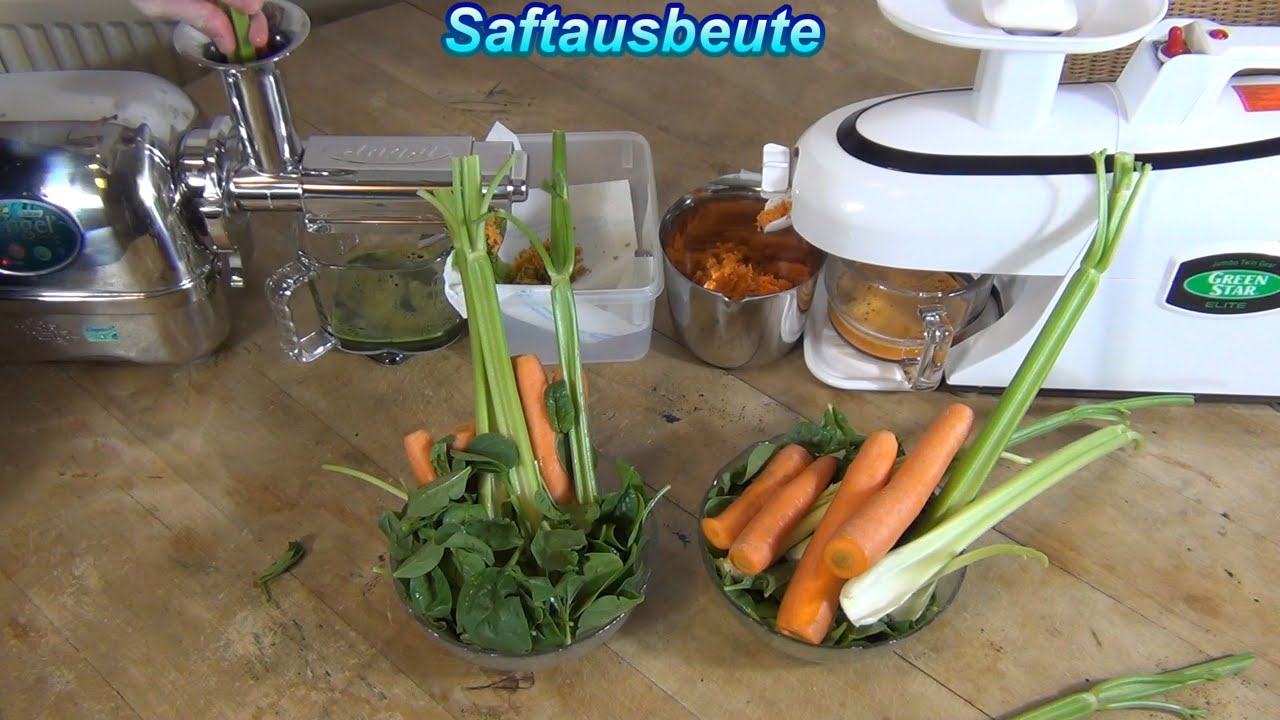 Saftpressen im Duell: Angel Juicer & GreenStarElite. Wer gewinnt? Große Vergleich der Spitzenreiter!
