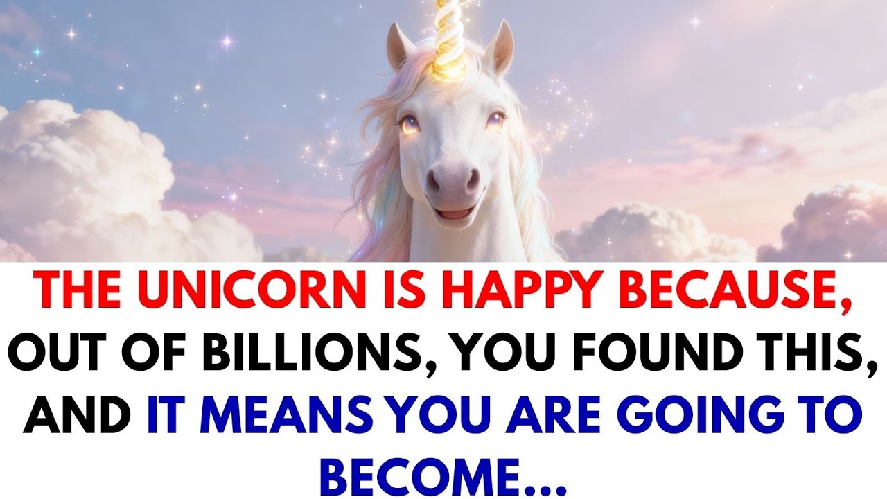 The unicorn is happy because, out of billions, you found this, and it means you are going to become…