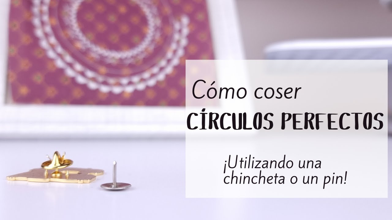 📌Cose CÍRCULOS PERFECTOS a MÁQUINA con una CHINCHETA📌