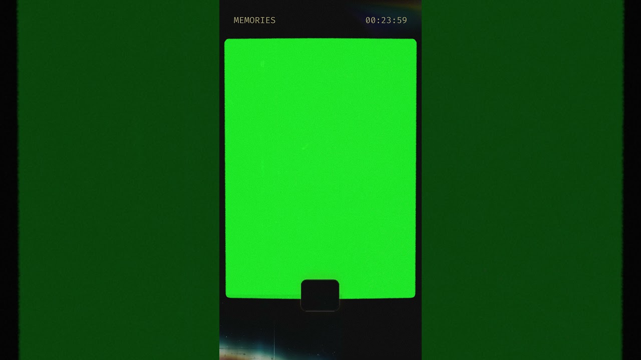 Vintage Film Frame Polaroid Green Screen