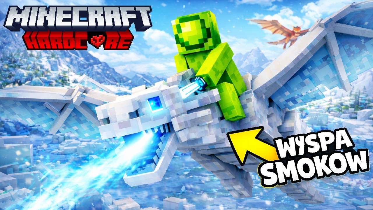 PRZEŻYŁEM 100 DNI na WYSPIE PEŁNEJ SMOKÓW w MINECRAFT HARDCORE