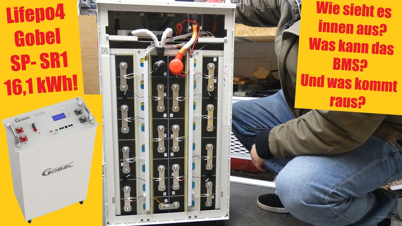 Lifepo4 Batterie auf Rollen - fix und fertig - Gobel SP-SR1 mit 16,1 kWh