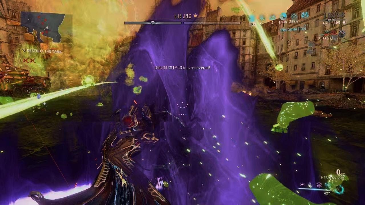 Warframe Inaros vs Apex Tank