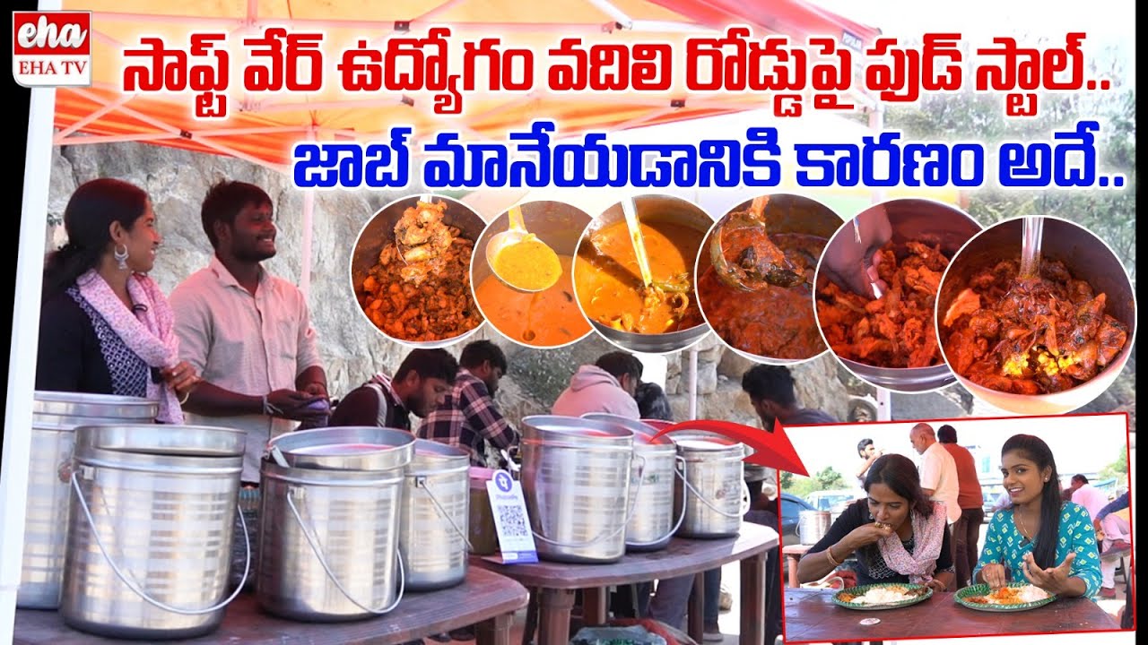 Software Employee Sirisha Selling Unlimited Meals | Best Street Food In Hyderabad | Anchor Shanvitha