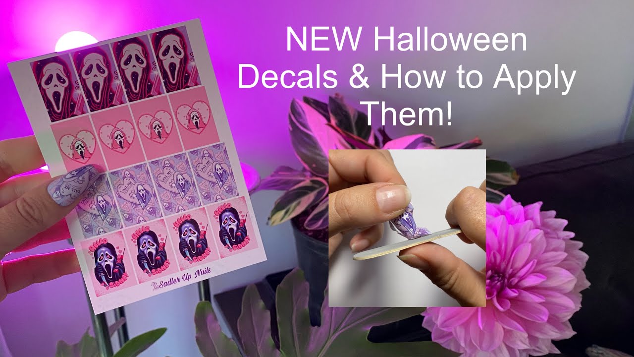 New Halloween Decals and How to Apply Water Decals to Nails!
