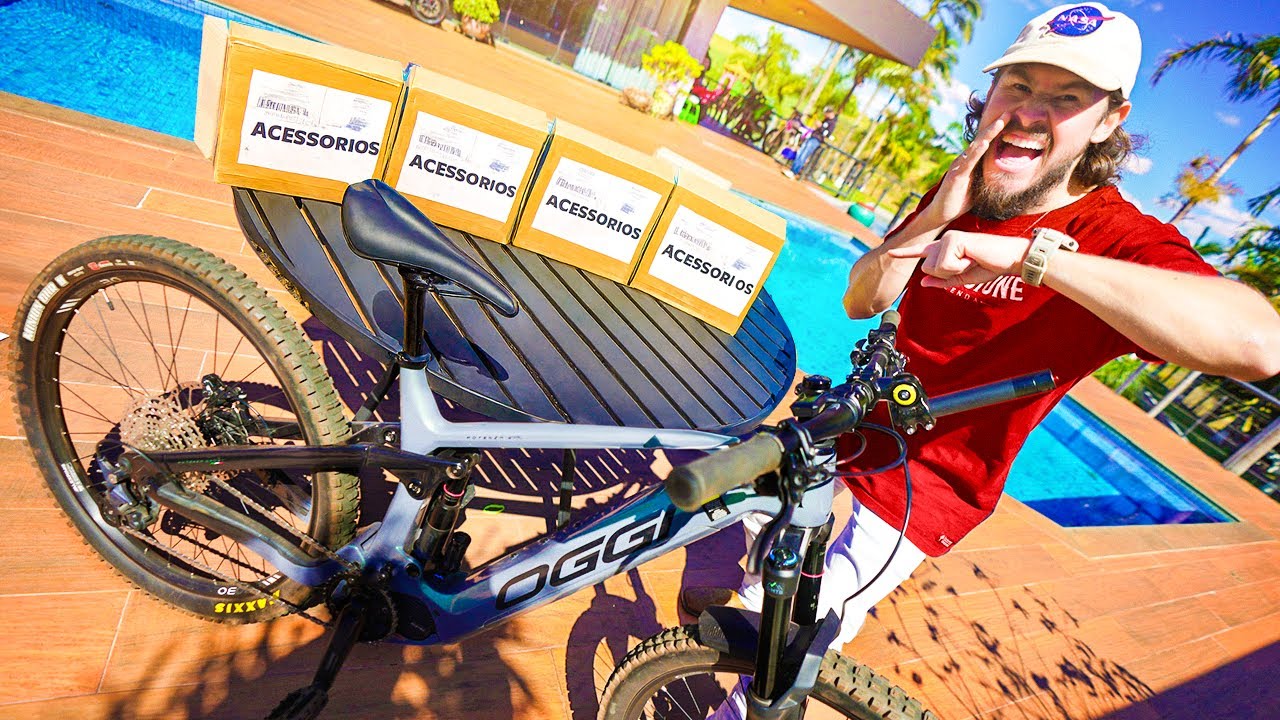 COMPREI VARIOS ACESSORIOS PRA MINHA BIKE ELETRICA