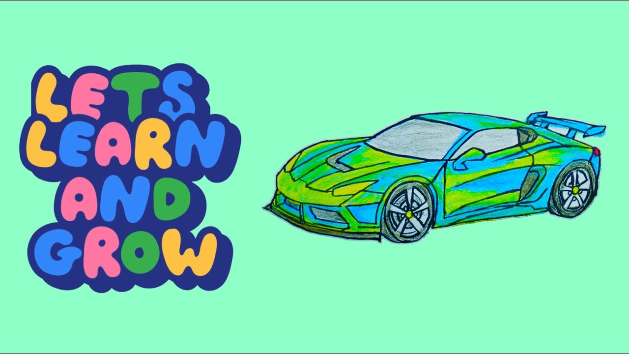 How to Draw a Super Car | Easy Step-by-Step Drawing for Kids | A–Z Art Tutorials