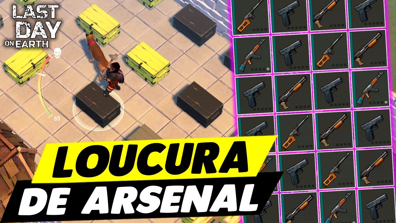LOUCURA DE ARSENAL NA INVASÃO DUPLA - Last Day On Earth