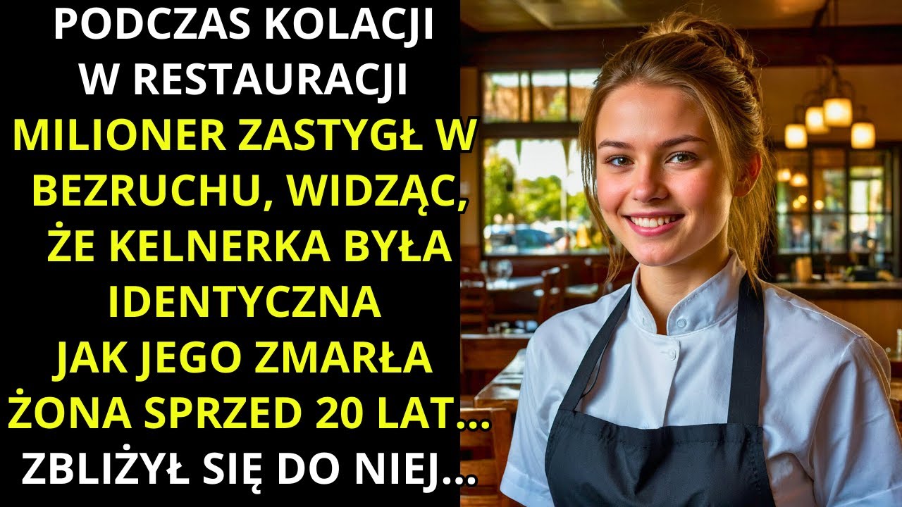 MILIONER ZASTYGŁ, WIDZĄC, ŻE KELNERKA JEST IDENTYCZNA JAK JEGO ZMARŁA ŻONA...