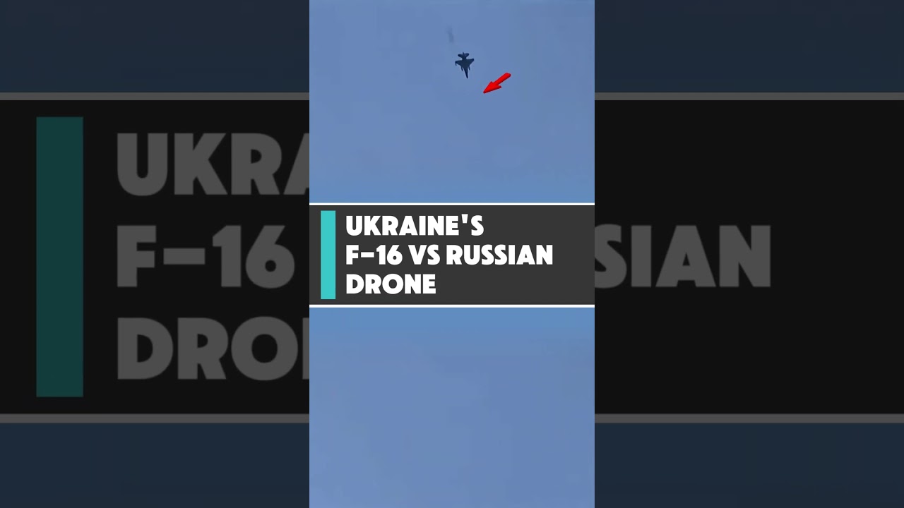 Ukraine's F-16 vs Russian Drone 💥