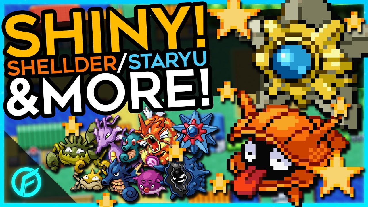 SHINY! Shellder, Staryu & More! After 183,589 Fishing Encounters! - Pokemon Fire Red/Leaf Green