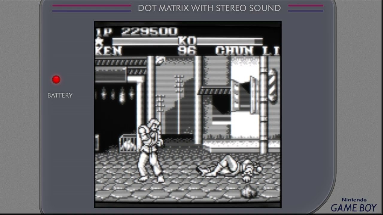 STREET FIGHTER 2 - Ken | Game Boy | Crt Shader + Overlay