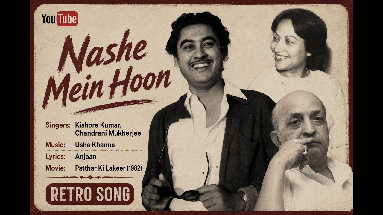 Nashe Mein Hoon | Kishore Kumar Chandrani Mukherjee | Usha Khanna | Patthar Ki Lakeer(1982) | Anjaan