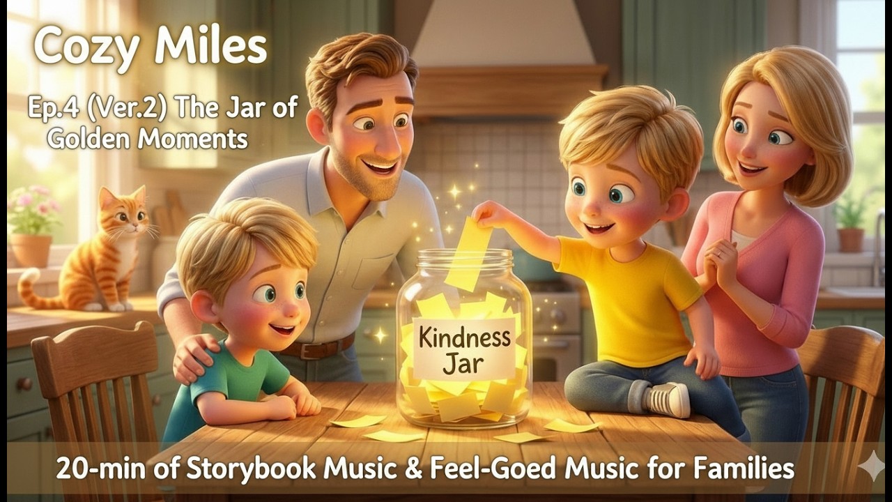 Ep.4 (Ver.2) The Jar of Golden Moments | 20-min of Storybook Music | Feel-Good Folk-Pop for Families