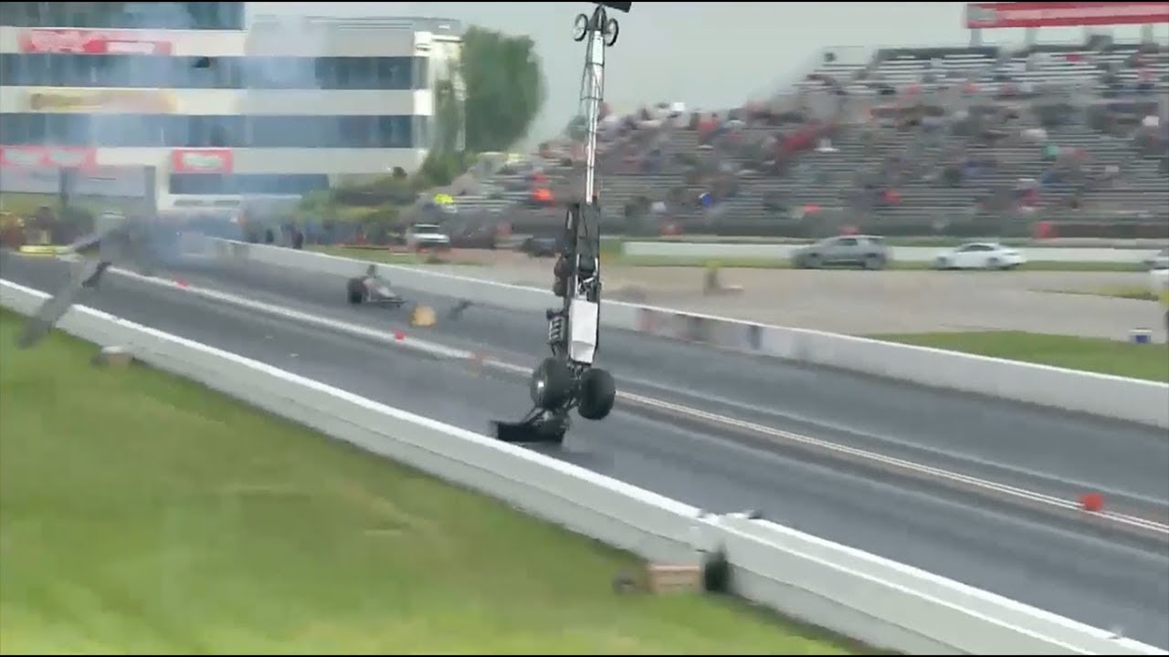 Top Alcohol Dragster Blowover from Steve Collier in Topeka