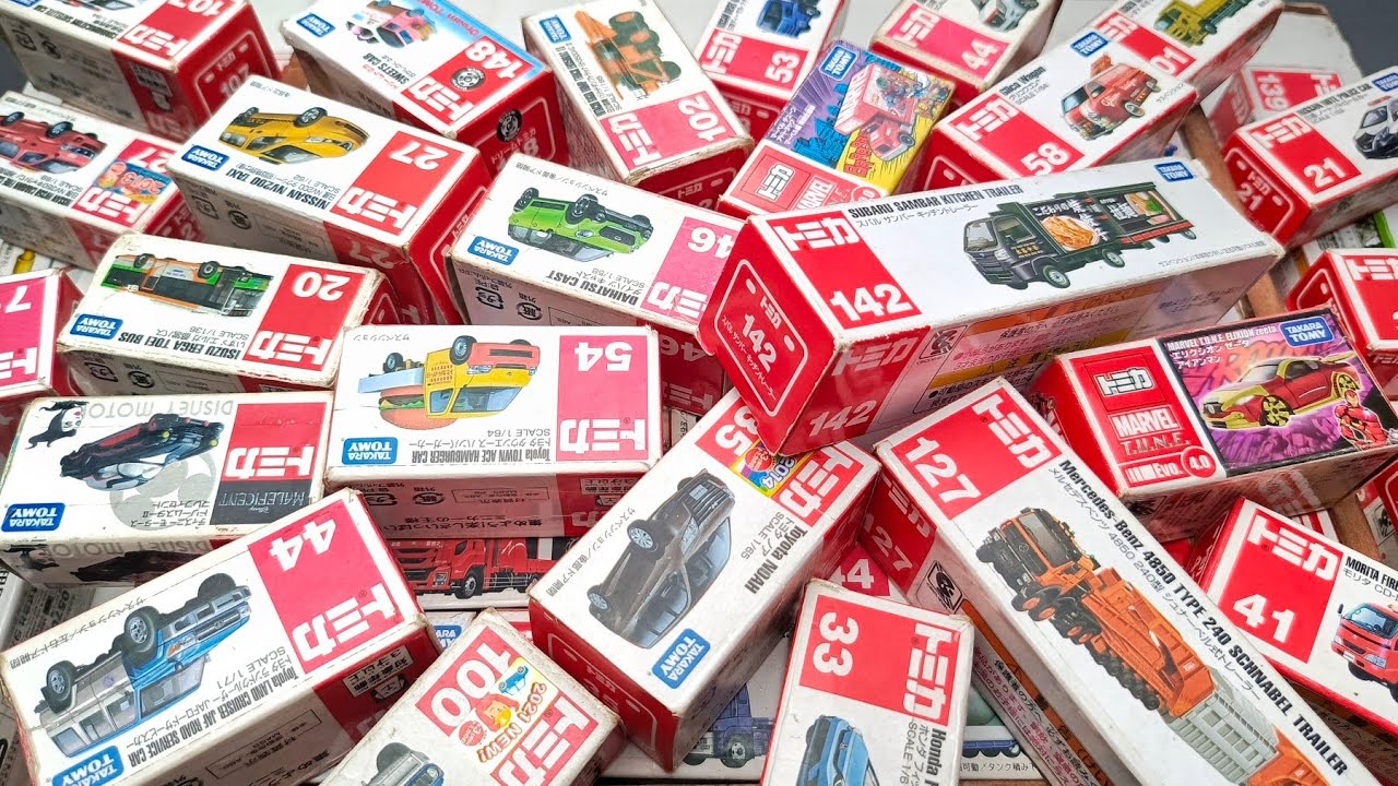 トミカミニカーが箱に盛り沢山!収納するよ。トミカのベストコレクションを動画でまとめました! -
