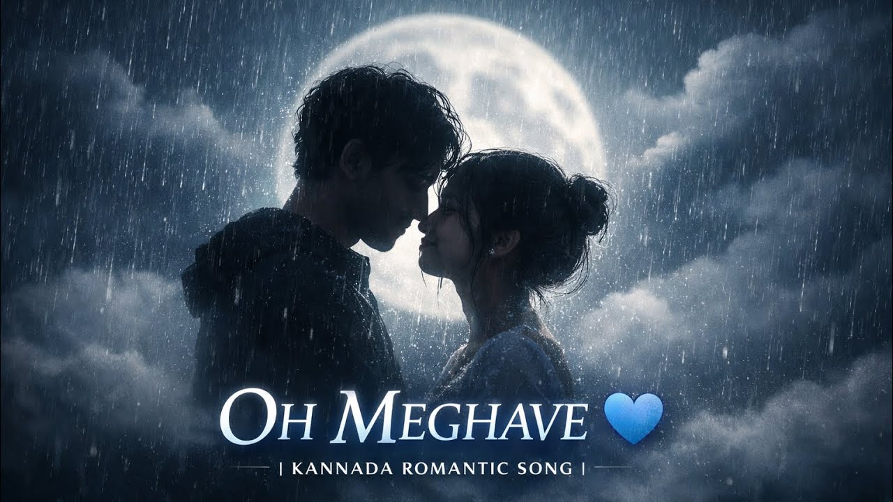 Oh Meghave 💙 | Soul Touching Kannada Romantic Song | Rain Love Melody | Bk Music Audio