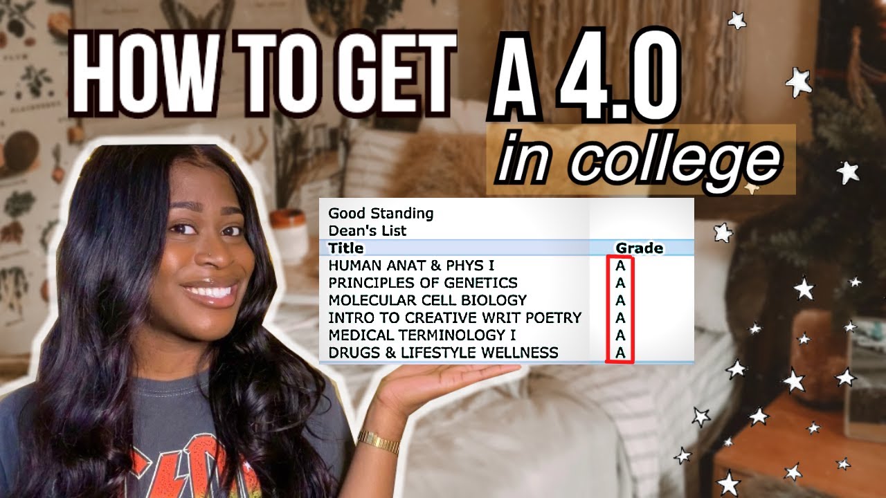 HOW TO GET A 4.0 IN COLLEGE | STRAIGHT A'S IN HARD CLASSES