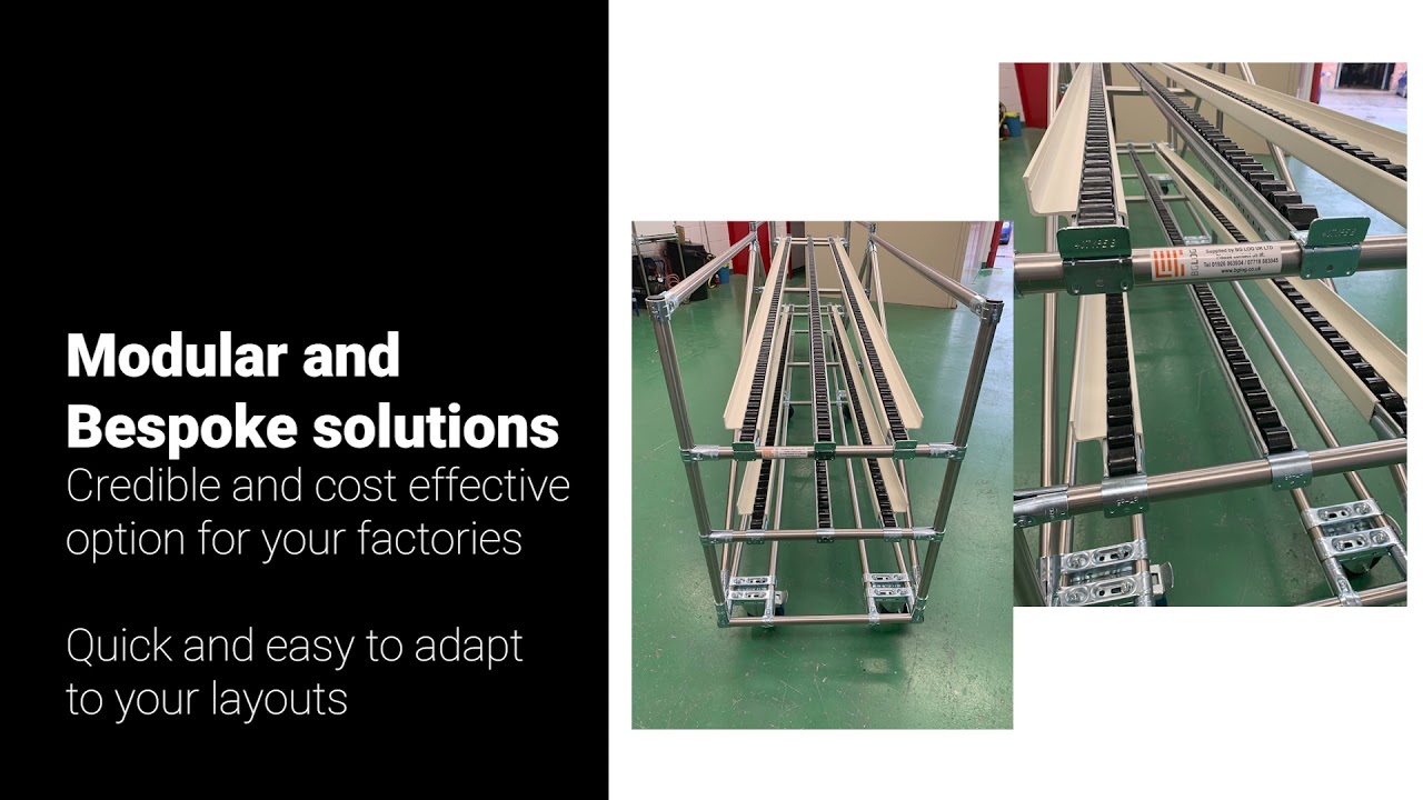 Lean Manufacturing gravity feed conveyors