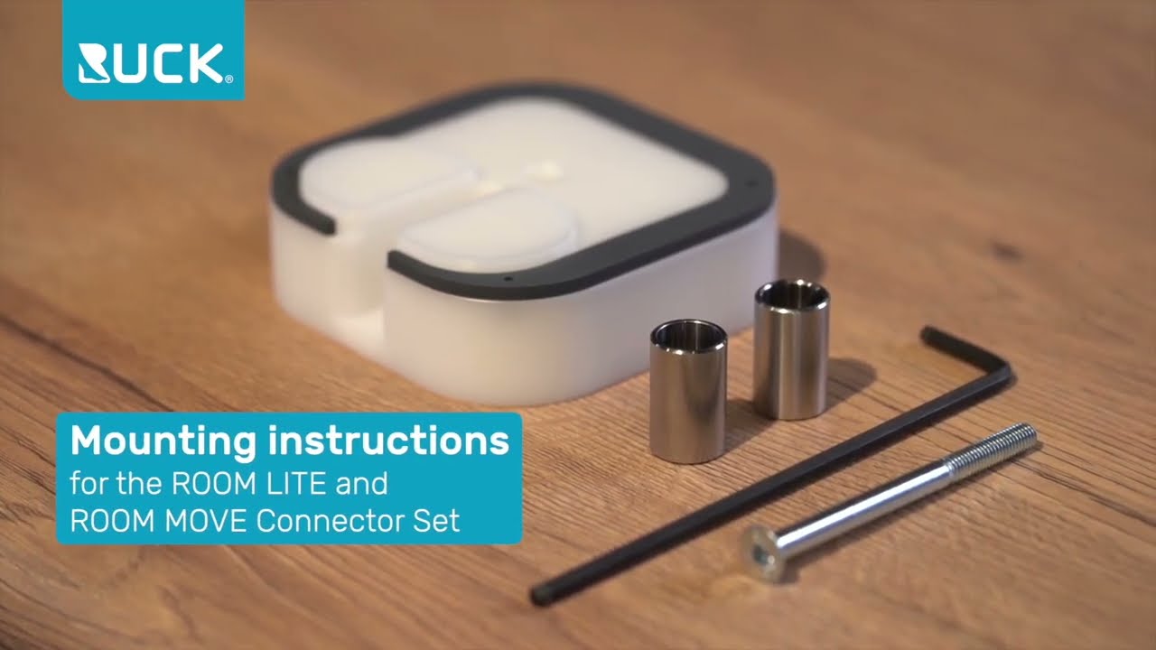 Mounting instructions for the ROOM LITE and ROOM MOVE Connector Set