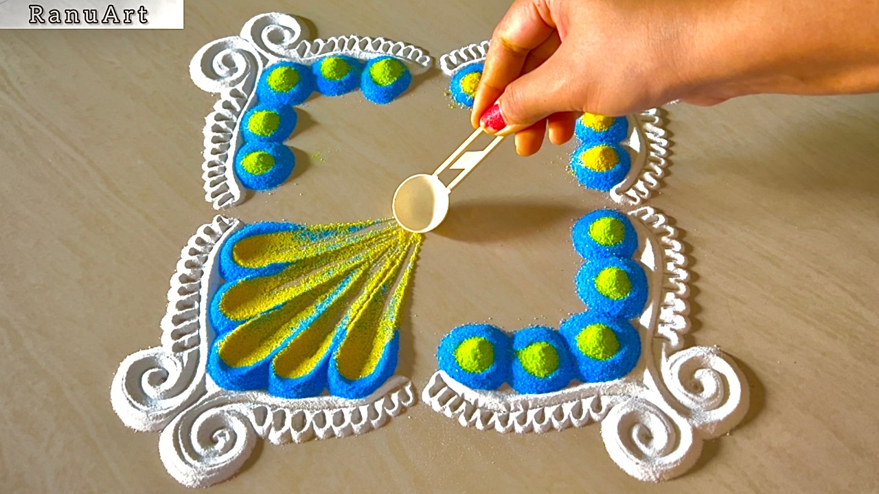 Easy & Beautiful Rangoli Designs for Beginners | Daily Rangoli | Simple Kolam Art 2026 ✨Ranu Art