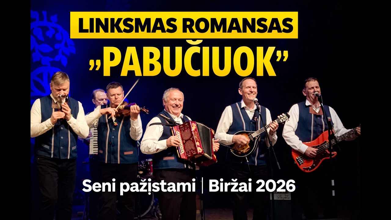Linksmas romansas „Pabučiuok“ | Kapela „Seni pažįstami“ | Grok, Jurgeli 2026 Biržai