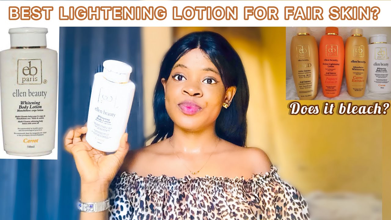 BEST CREAM FOR FAIR SKIN: Ellen Beauty Lotion Review - Glowing skin + Best Cream For All Skin Types