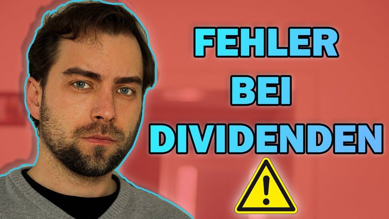 3 Fehler, die Dividendenj&auml;ger (-Anf&auml;nger) machen || Dividendenstrategie