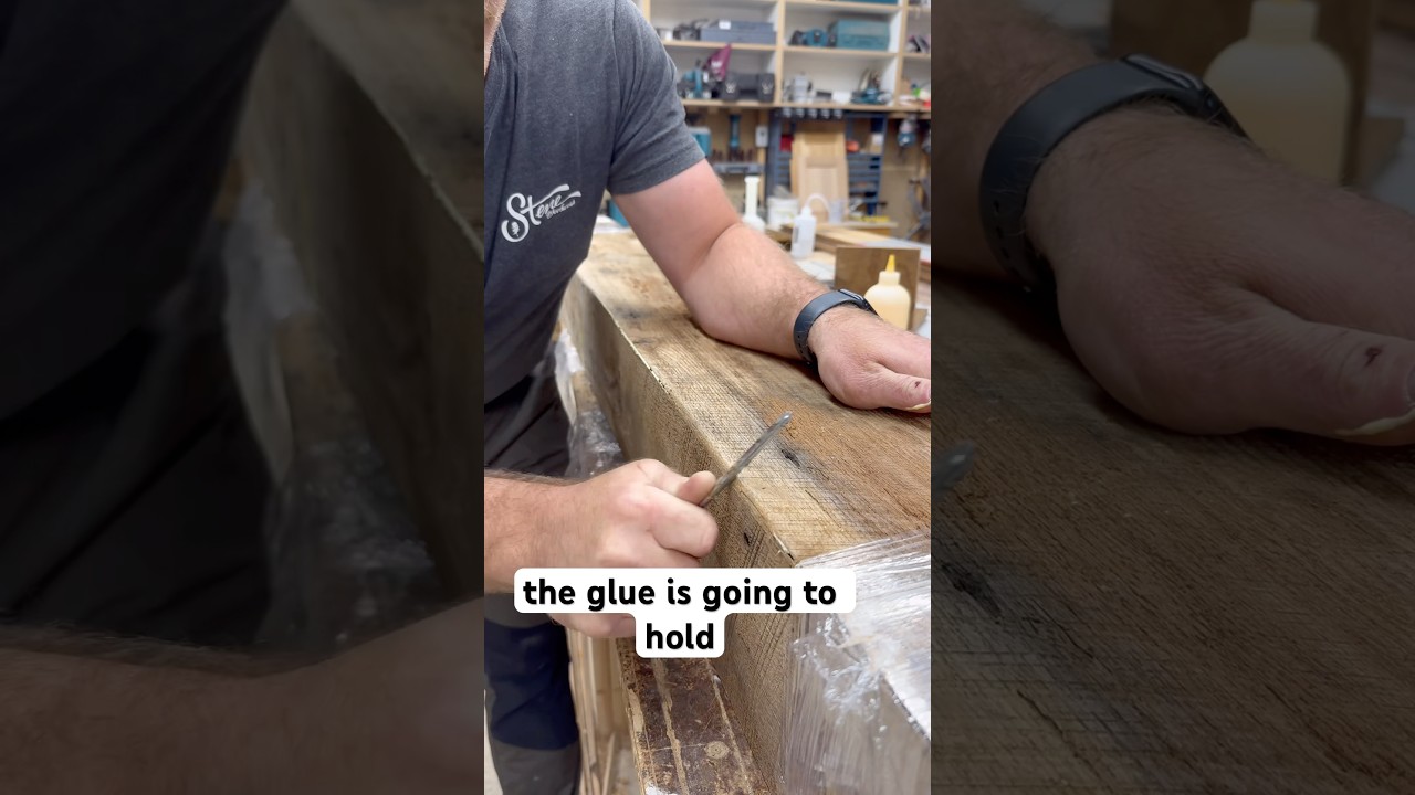 Hit that like if you learned something! #woodworking #rustic #woodwork #woodworker