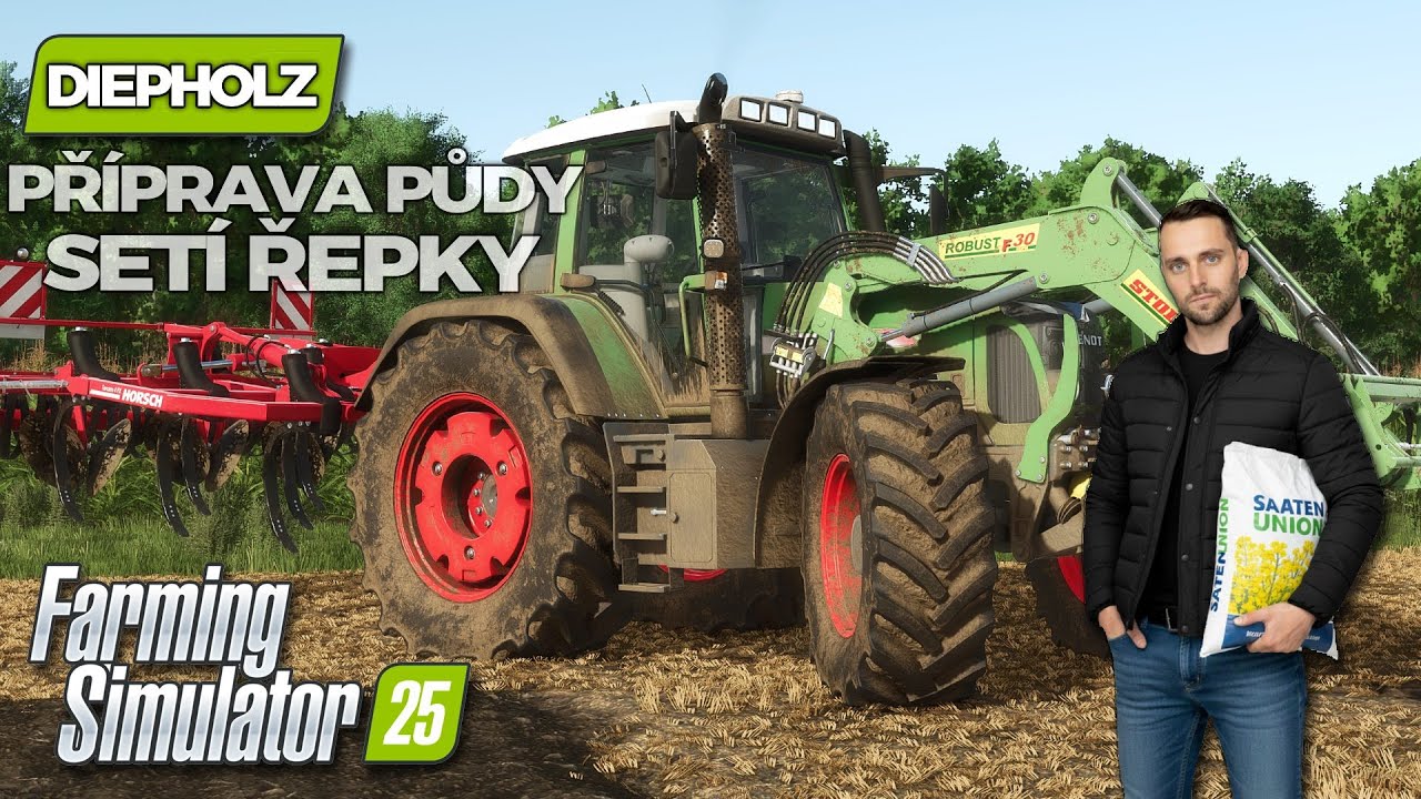 FS25 | Diepholz #05 | Příprava půdy & setí řepky 🌱 | Fendt 718 Vario + Horsch Terrano | Let’s Play