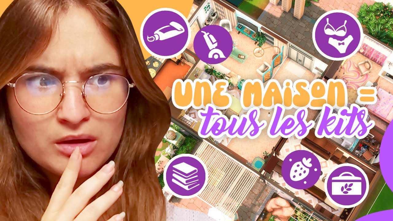 ☾ Construire une maison qu'AVEC (et tous) les kits ? 🤯 | Challenge - SIMS 4 ☽