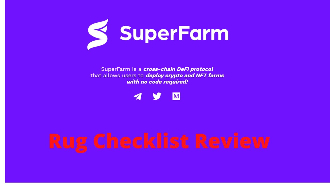 SuperFarm Checklist Review