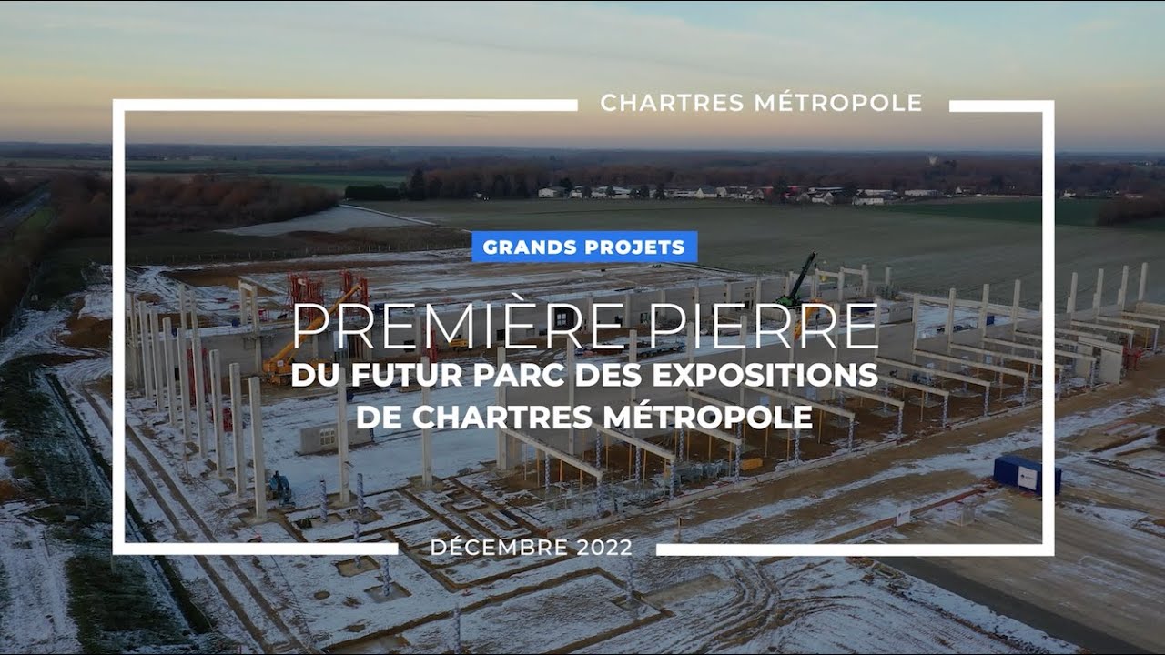 Première pierre du parc des expositions de Chartres métropole