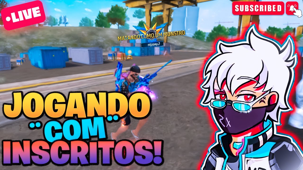 ⚾ FREE FIRE AO VIVO ⚾ JOGANDO COM INSCRITOS ⚾ RANKZADA ⚾ntjzoяy ⚾#30k #freefire #freefireaovivo